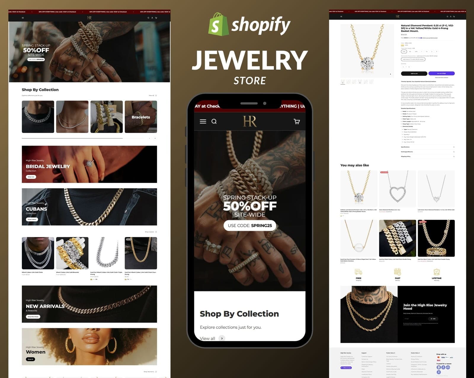 Shopify Jewelry Store Customization with Impact Theme (HR Jewelry)