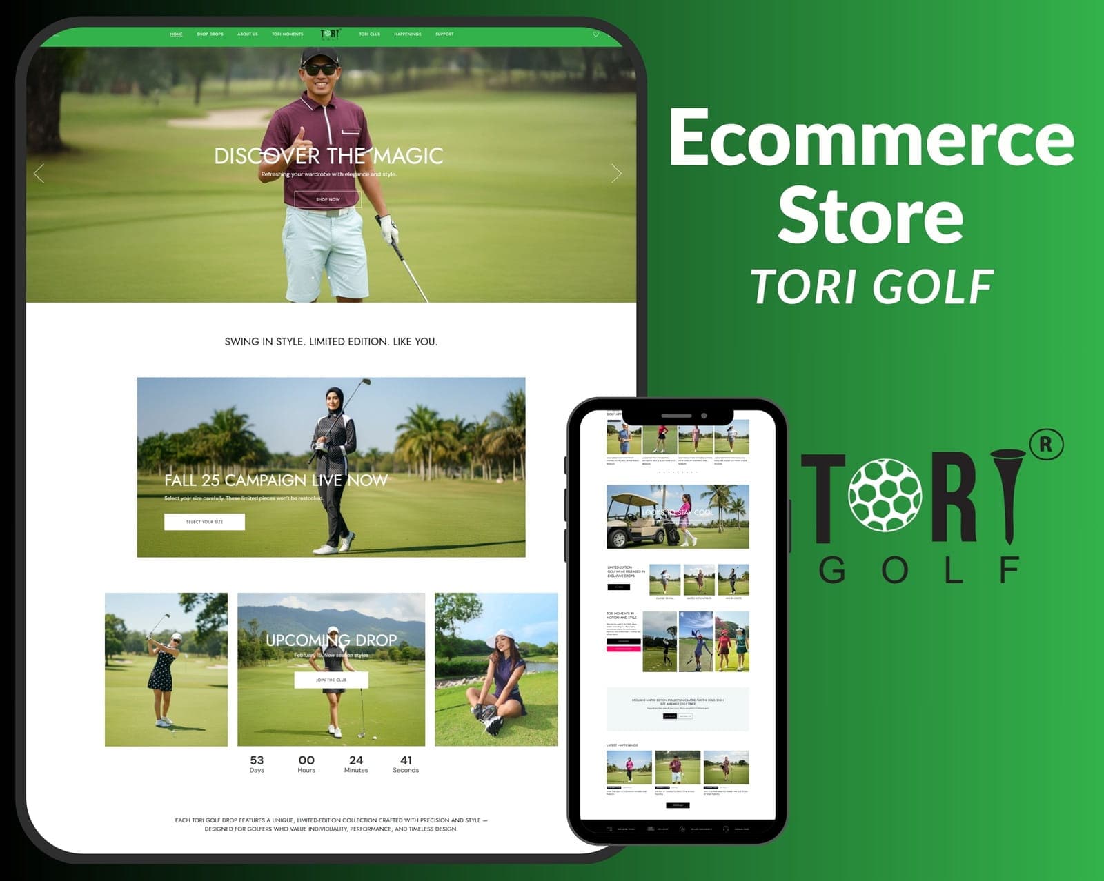 Golf Fashion WooCommerce Store | Tori Golf Malaysia